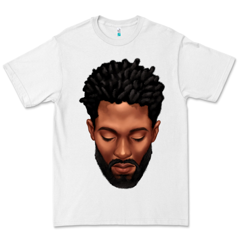 Bearded Black Man Portrait Premium Tee by texasbilliewilder | Teevron