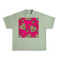 Oil Green valentines day lock and key seamless pattern Urban Heavy Tee - BundleAndBundleShop