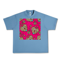 Pebble Blue valentines day lock and key seamless pattern Urban Heavy Tee - BundleAndBundleShop