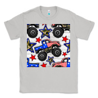 Moon Dust usa monster truck seamless pattern Classic Tee - BundleAndBundleShop