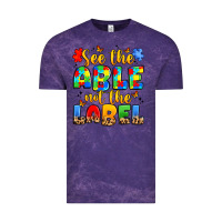 Cloud Purple see the able not the label Vintage Tee - JahusDesignShop
