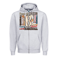 Heather Grey baseball Zipper Hoodie - MaliasSmallBusiness