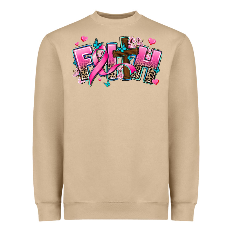 Cancer Faith Cross Heavyweight Sweatshirt by AdoDesignShop | Teevron