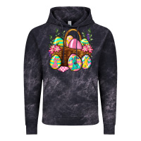 Cloud Black Easter eggs with basket Easter Day Vintage Hoodie - Neo Western