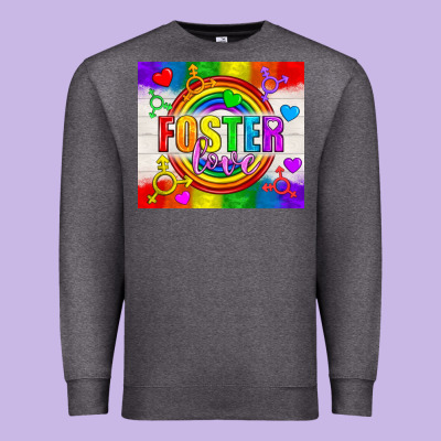 Foster Love Lgbtq+ Tumbler Premium Sweatshirt Designed By Bundleandbundleshop