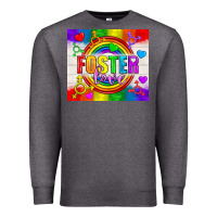 Charcoal Heather Foster Love LGBTQ+ Tumbler Premium Sweatshirt - BundleAndBundleShop