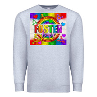 Heather Grey Foster Love LGBTQ+ Tumbler Premium Sweatshirt - BundleAndBundleShop