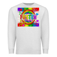 Oatmeal Heather Foster Love LGBTQ+ Tumbler Premium Sweatshirt - BundleAndBundleShop