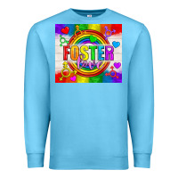 Ocean Blue Foster Love LGBTQ+ Tumbler Premium Sweatshirt - BundleAndBundleShop