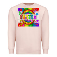 Pale Pink Foster Love LGBTQ+ Tumbler Premium Sweatshirt - BundleAndBundleShop