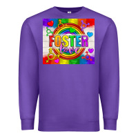 Purple Foster Love LGBTQ+ Tumbler Premium Sweatshirt - BundleAndBundleShop