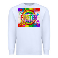 White Foster Love LGBTQ+ Tumbler Premium Sweatshirt - BundleAndBundleShop