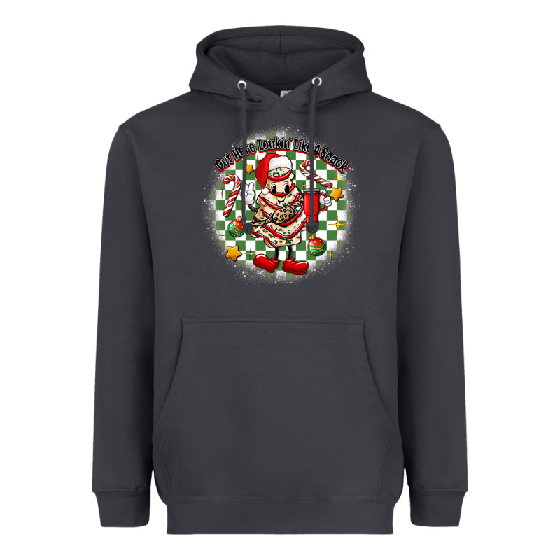 Boojee Christmas Cake With Belt Bag Heavyweight Hoodie by MaliasSmallBusiness | Teevron