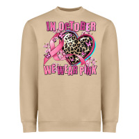 Mushroom western leopard  in october we wear pink heart Heavyweight Sweatshirt - AdoDesignShop