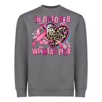Storm western leopard  in october we wear pink heart Heavyweight Sweatshirt - AdoDesignShop
