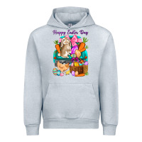 Heather Grey Happy Easter Day truck Urban Hoodie - HowdyJamesFarm
