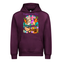 Mauve Wine Happy Easter Day truck Urban Hoodie - HowdyJamesFarm