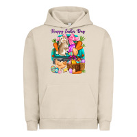 Pigment French Oak Happy Easter Day truck Urban Hoodie - HowdyJamesFarm