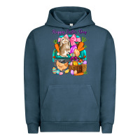 Pigment Midnight Navy Happy Easter Day truck Urban Hoodie - HowdyJamesFarm