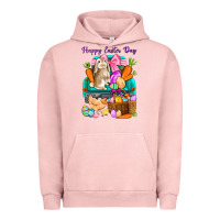 Pigment Salmon Happy Easter Day truck Urban Hoodie - HowdyJamesFarm