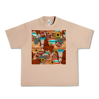 Burro football hereford sunflower seamless pattern Urban Heavy Tee - JahusDesignShop