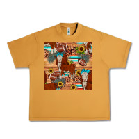 Peanut Butter football hereford sunflower seamless pattern Urban Heavy Tee - JahusDesignShop