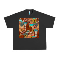 Pigment Black football hereford sunflower seamless pattern Urban Heavy Tee - JahusDesignShop