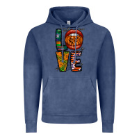 Vintage Denim Love Halloween Lips Vintage Hoodie - CowhideDigitalArt