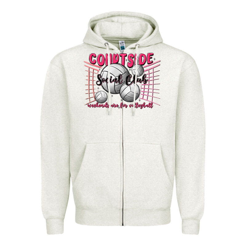 Volleyball Mom Zipper Hoodie by MaliasSmallBusiness | Teevron