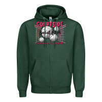 Sports Green volleyball mom Zipper Hoodie - MaliasSmallBusiness