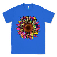 True Royal tie dye leopard sunflower Classic Tee - Artiststas