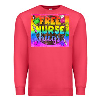 Cardinal Free Nurse Hugs LGBTQ+ Tumbler Premium Sweatshirt - BundleAndBundleShop
