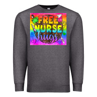 Charcoal Heather Free Nurse Hugs LGBTQ+ Tumbler Premium Sweatshirt - BundleAndBundleShop