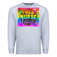 Heather Grey Free Nurse Hugs LGBTQ+ Tumbler Premium Sweatshirt - BundleAndBundleShop