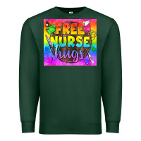 Sports Green Free Nurse Hugs LGBTQ+ Tumbler Premium Sweatshirt - BundleAndBundleShop