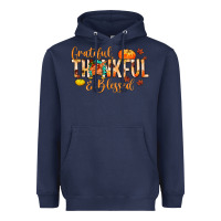 Navy grateful thankful and blessed Heavyweight Hoodie - MaliasSmallBusiness