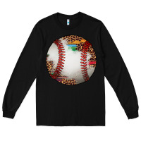 Black western baseball leopard serape pattern Long Sleeve Tee - Artiststas