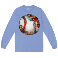 Colony Blue western baseball leopard serape pattern Long Sleeve Tee - Artiststas