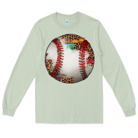 Matcha western baseball leopard serape pattern Long Sleeve Tee - Artiststas