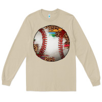Western Baseball Leopard Serape Pattern Long Sleeve Tee | Teevron