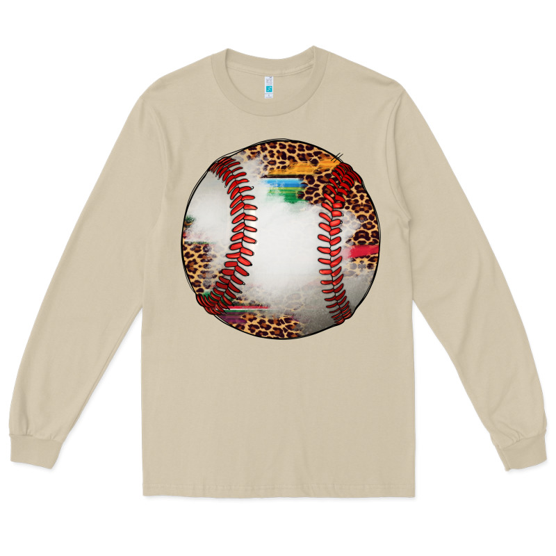 Western Baseball Leopard Serape Pattern Long Sleeve Tee by Artiststas | Teevron