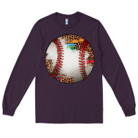 Plum western baseball leopard serape pattern Long Sleeve Tee - Artiststas