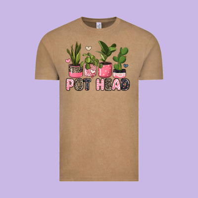 Pot Head Plants Vintage Tee Designed By Jahusdesignshop