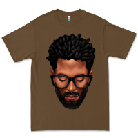 Cacao bearded black man portrait Premium Tee - texasbilliewilder
