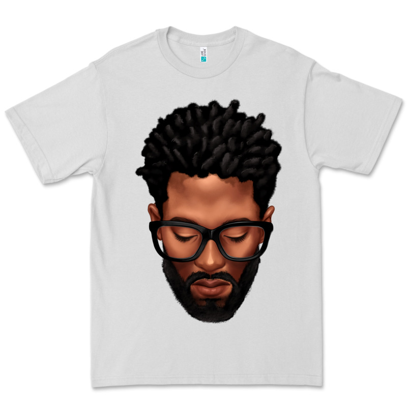 Bearded Black Man Portrait Premium Tee by texasbilliewilder | Teevron