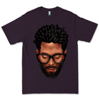 Plum bearded black man portrait Premium Tee - texasbilliewilder