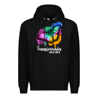 Black transformada por dios Premium Hoodie - JahusDesignShop