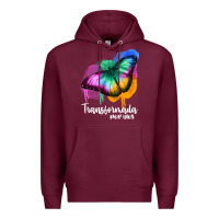 Burgundy transformada por dios Premium Hoodie - JahusDesignShop