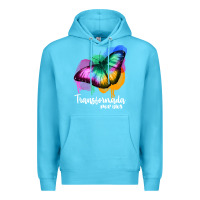 Ocean Blue transformada por dios Premium Hoodie - JahusDesignShop