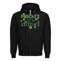 Black pinches get stitches Zipper Hoodie - MaliasSmallBusiness